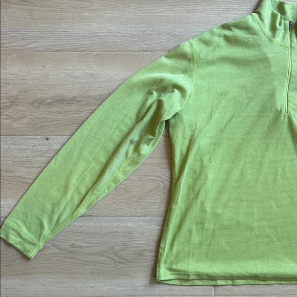 Patagonia capeline baselayer Light Green Pullover - Picture 3 of 4